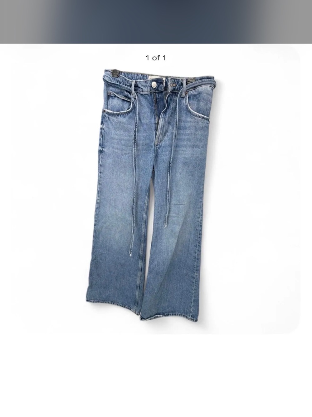 Zara Rhuigi Light Blue Wide-Leg Women's Jeans